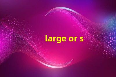 large or small是什么意思 also small是什么意思